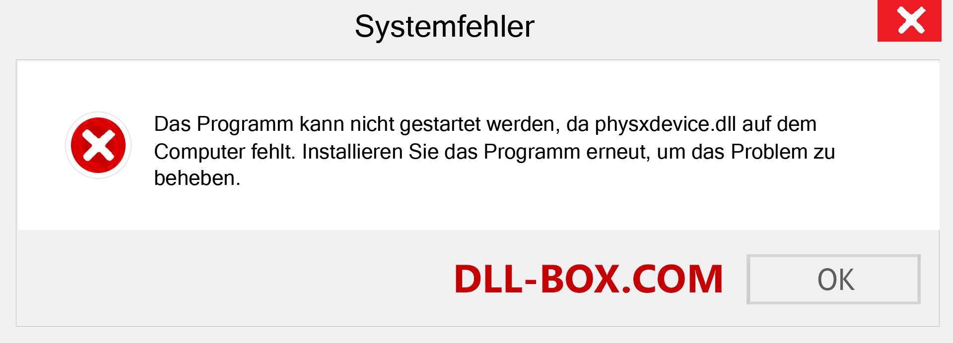 physxdevice.dll-Datei fehlt?. Download für Windows 7, 8, 10 - Fix physxdevice dll Missing Error unter Windows, Fotos, Bildern